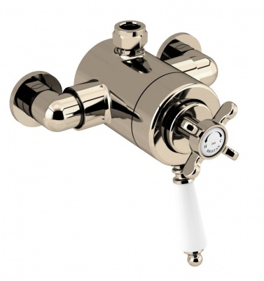 Bristan Gold Traditional Thermostatic Top Outlet Shower Valve